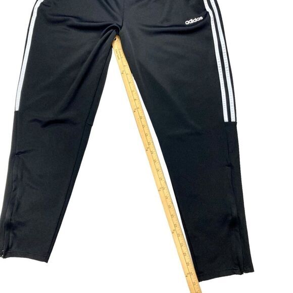 Adidas Track Pants XL Black Athletic Ankle Zip Pockets Performance Training Pant - Picture 10 of 11